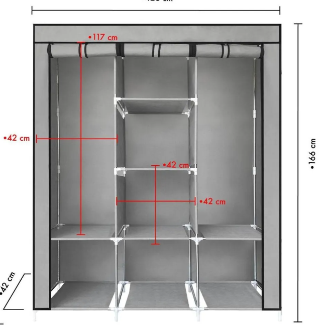 🎉 ¡Transforma Tu Dormitorio! Closet Armable de 3 Puertas y Diseño Compacto en Gris Moderno 🛋️🧴