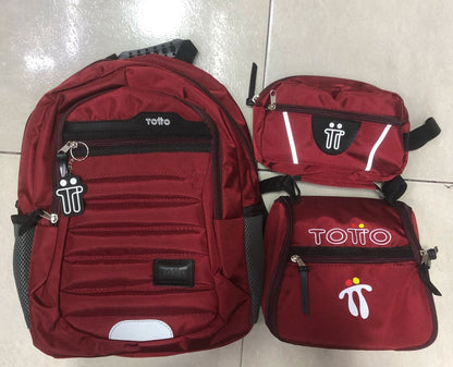 Morral Totto con Cartuchera y Lonchera: Práctico, duradero y con estilo