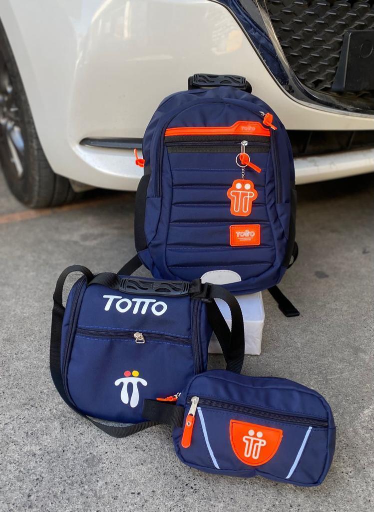 Morral Totto con Cartuchera y Lonchera: Práctico, duradero y con estilo