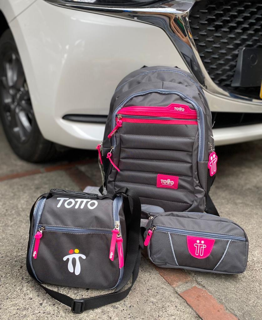 Morral Totto con Cartuchera y Lonchera: Práctico, duradero y con estilo