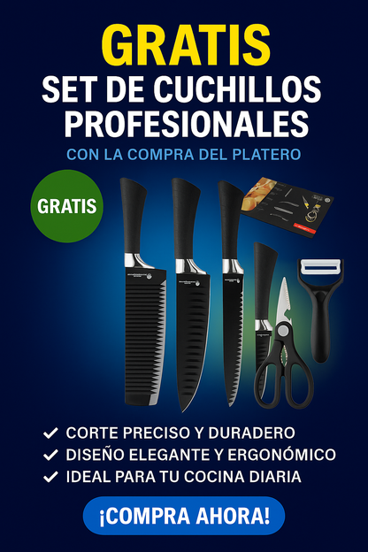 ¡Aprovecha! 🎁 Obsequiamos un Juego de Cuchillos 🗡️ con nuestro Escurridor Platero Ahorrador de Espacio de Acero Inoxidable $119.900✨🍽️