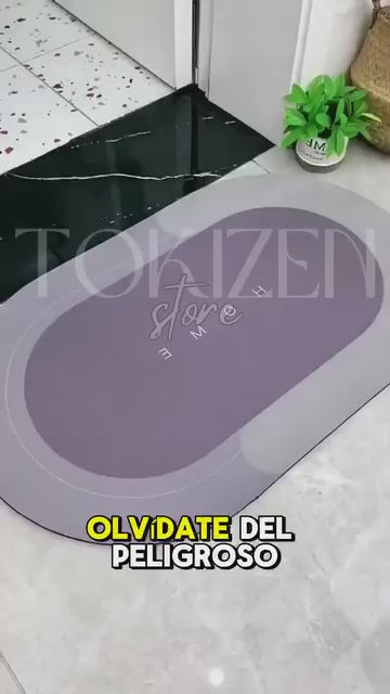 Alfombra Para Baño Suave Tapete Secado Rápido Antideslizante